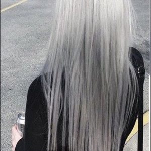 Invisible wire hair extensions.